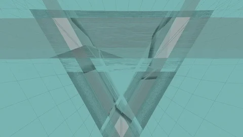 Abstract Background Glitching Triangular Tunnel Coloured Tint 8 Stock Footage 119041443