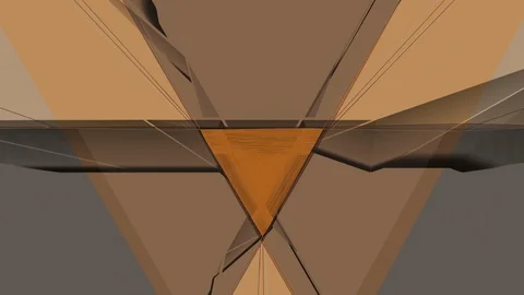 Abstract Background Glitching Triangular Tunnel Coloured Tint 9 Stock Footage 119041473