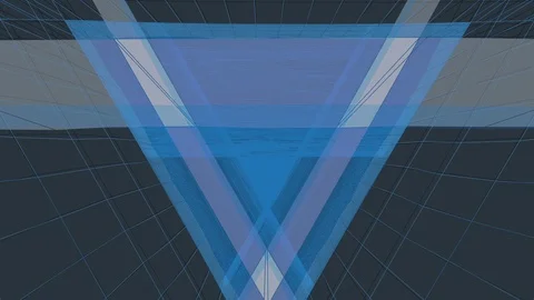 Abstract Background Glitching Triangular Tunnel Coloured Tint 7 Stock Footage 119041533