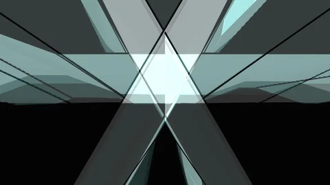 Abstract Background Glitching Triangular Tunnel Coloured Tint 16 Stock Footage 119044999