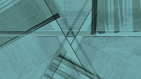 Abstract Background Glitching Triangular Tunnel Multi Coloured 5 Stock-Footage 119220575