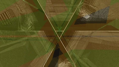 Abstract Background Glitching Triangular Tunnel Multi Coloured 2 Stock-Footage 119220606