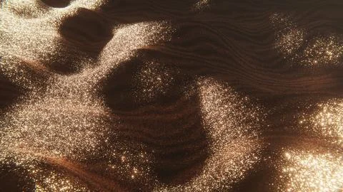 Abstract background, glitter texture illustration. Glowing desert sand Stock Illustration