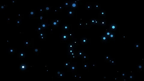Abstract background with glittering blue dust particles on a black background. Stock Footage 306511616