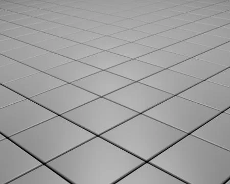 Abstract background of Glossy Floor Tiles. 3D Illustration Stock Illustration