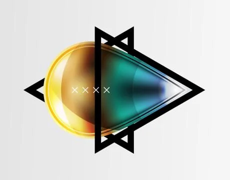 Abstract background - glossy glass bubbles, abstract sphere shapes. Vector イラスト素材