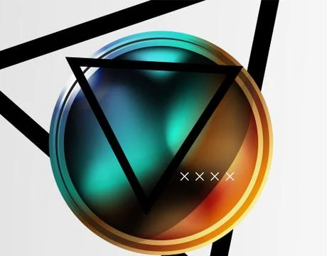 Abstract background - glossy glass bubbles, abstract sphere shapes. Vector 스톡 일러스트