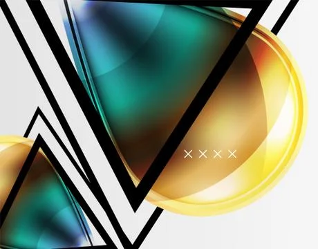 Abstract background - glossy glass bubbles, abstract sphere shapes. Vector 스톡 일러스트