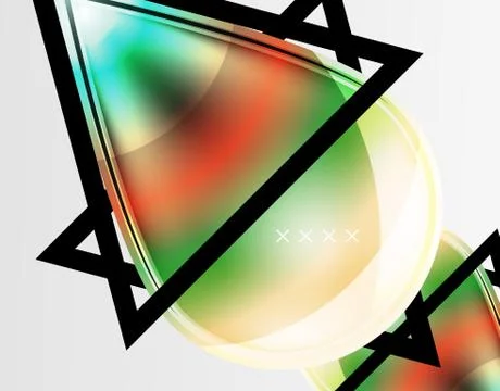 Abstract background - glossy glass bubbles, abstract sphere shapes. Vector 스톡 일러스트