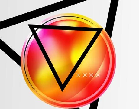 Abstract background - glossy glass bubbles, abstract sphere shapes. Vector Stock Illustration