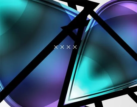Abstract background - glossy glass bubbles, abstract sphere shapes. Vector Stock Illustration
