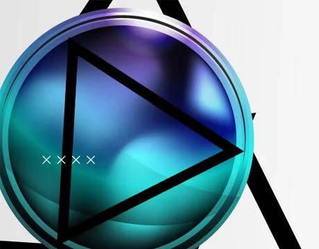 Abstract background - glossy glass bubbles, abstract sphere shapes. Vector Illustrazione stock