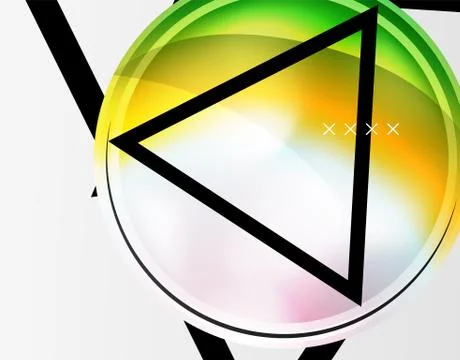 Abstract background - glossy glass bubbles, abstract sphere shapes. Vector 스톡 일러스트