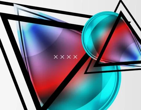 Abstract background - glossy glass bubbles, abstract sphere shapes. Vector 스톡 일러스트