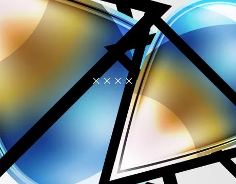Abstract background - glossy glass bubbles, abstract sphere shapes. Vector Illustrazione stock