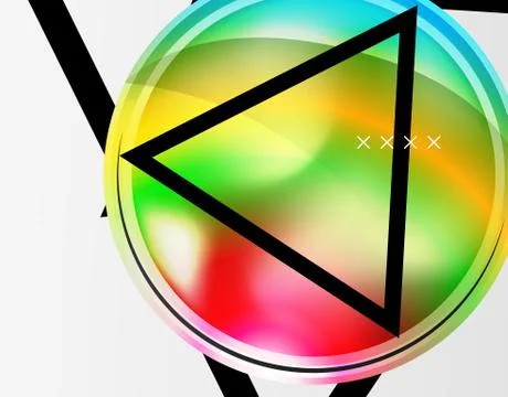 Abstract background - glossy glass bubbles, abstract sphere shapes. Vector Stock Illustration