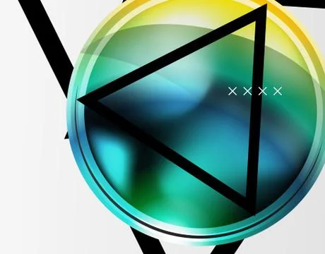 Abstract background - glossy glass bubbles, abstract sphere shapes. Vector Illustrazione stock