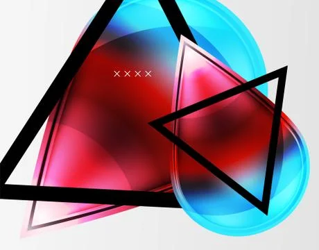 Abstract background - glossy glass bubbles, abstract sphere shapes. Vector 스톡 일러스트