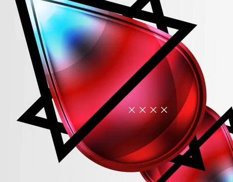 Abstract background - glossy glass bubbles, abstract sphere shapes. Vector Stock Illustration