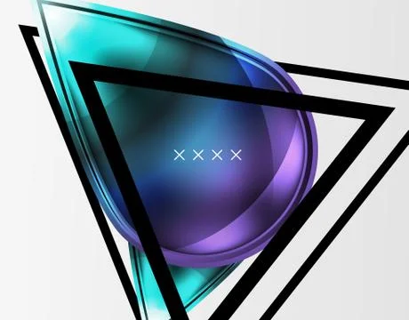 Abstract background - glossy glass bubbles, abstract sphere shapes. Vector Stockillustratie