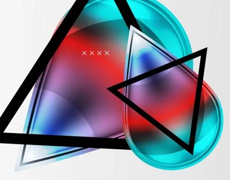 Abstract background - glossy glass bubbles, abstract sphere shapes. Vector Stock Illustration