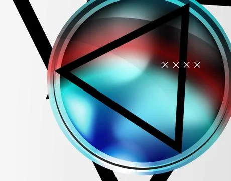 Abstract background - glossy glass bubbles, abstract sphere shapes. Vector 스톡 일러스트