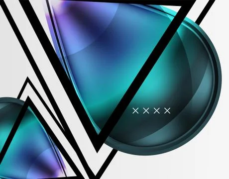 Abstract background - glossy glass bubbles, abstract sphere shapes. Vector 스톡 일러스트
