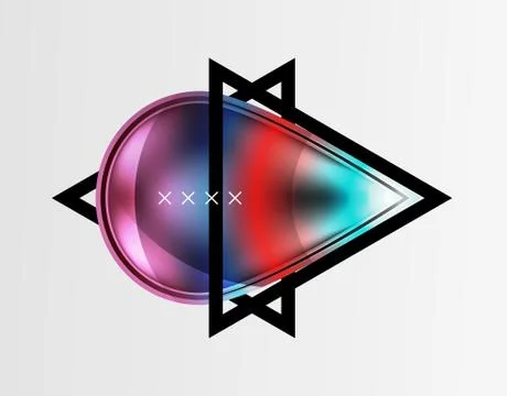 Abstract background - glossy glass bubbles, abstract sphere shapes. Vector Stock Illustration