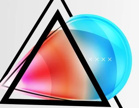 Abstract background - glossy glass bubbles, abstract sphere shapes. Vector Stock Illustration