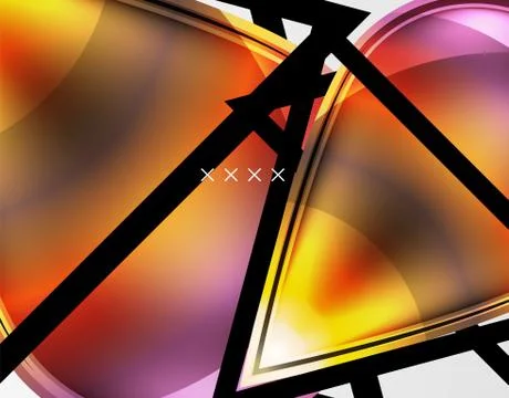 Abstract background - glossy glass bubbles, abstract sphere shapes. Vector Stock Illustration