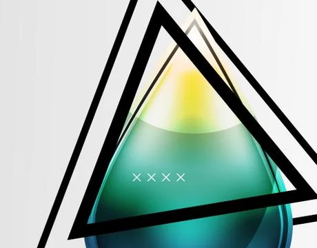 Abstract background - glossy glass bubbles, abstract sphere shapes. Vector Illustrazione stock