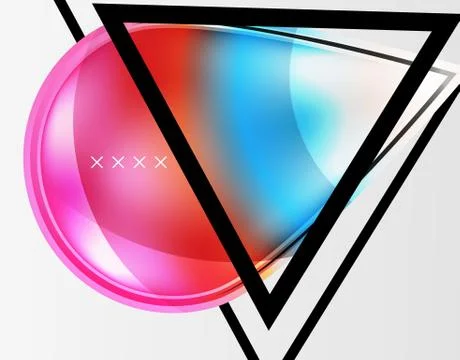 Abstract background - glossy glass bubbles, abstract sphere shapes. Vector イラスト素材
