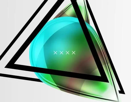 Abstract background - glossy glass bubbles, abstract sphere shapes. Vector Illustrazione stock