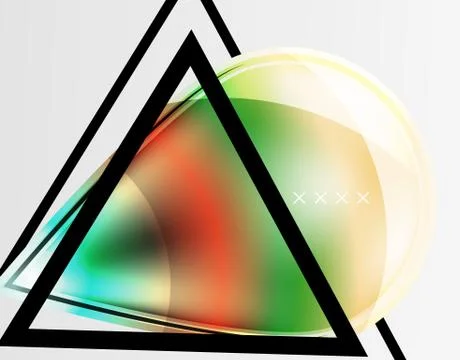 Abstract background - glossy glass bubbles, abstract sphere shapes. Vector Stock Illustration