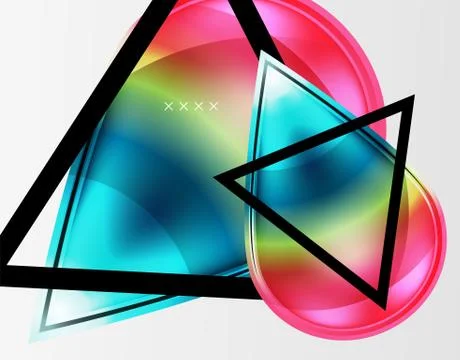 Abstract background - glossy glass bubbles, abstract sphere shapes. Vector 스톡 일러스트