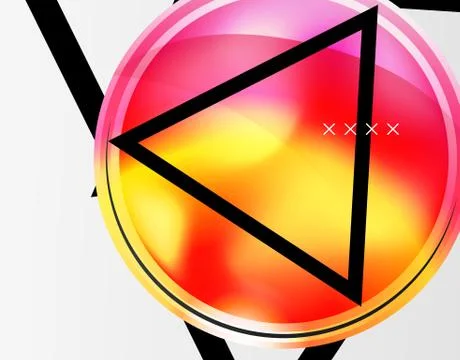 Abstract background - glossy glass bubbles, abstract sphere shapes. Vector Stock Illustration