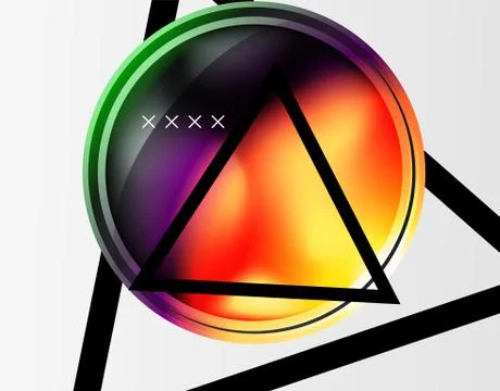 Abstract background - glossy glass bubbles, abstract sphere shapes. Vector Stockillustratie
