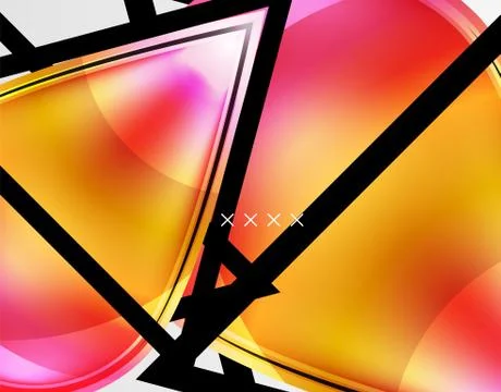 Abstract background - glossy glass bubbles, abstract sphere shapes. Vector Stock Illustration