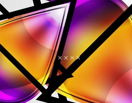 Abstract background - glossy glass bubbles, abstract sphere shapes. Vector 스톡 일러스트