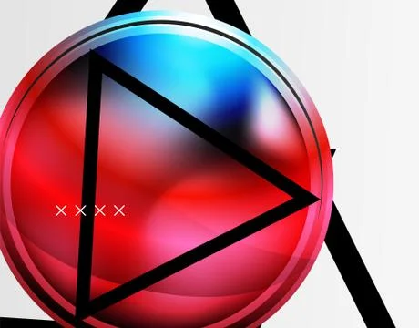 Abstract background - glossy glass bubbles, abstract sphere shapes. Vector Stock Illustration