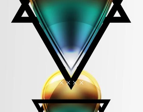 Abstract background - glossy glass bubbles, abstract sphere shapes. Vector Stock Illustration