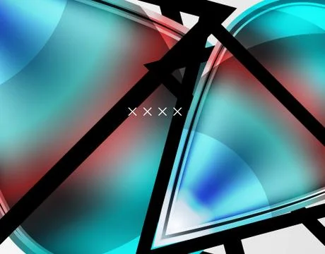 Abstract background - glossy glass bubbles, abstract sphere shapes. Vector Stock Illustration