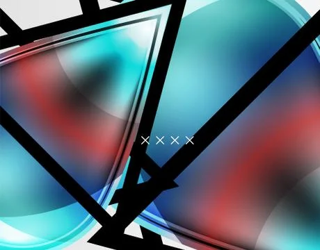 Abstract background - glossy glass bubbles, abstract sphere shapes. Vector Stock Illustration