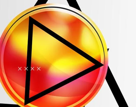 Abstract background - glossy glass bubbles, abstract sphere shapes. Vector Stock Illustration