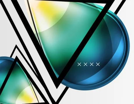 Abstract background - glossy glass bubbles, abstract sphere shapes. Vector Illustrazione stock