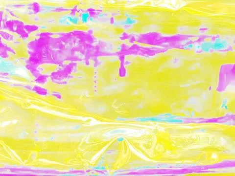 Abstract background with glossy glowing texture in yellow pink and blue tones Stock Photos