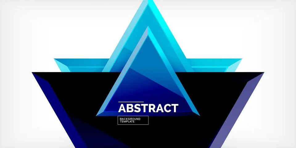 Abstract background - glossy triangles. Vector Illustration For Wallpaper Stock-Illustration