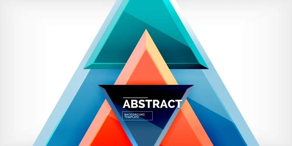 Abstract background - glossy triangles. Vector Illustration For Wallpaper Stock Illustration