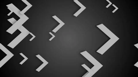 Abstract background with glowing arrow shapes and chevrons moving in differ.. Video stock 337085979