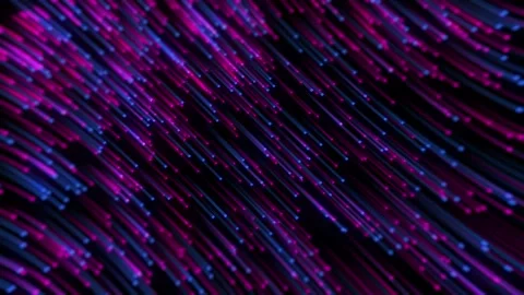 Abstract background with glowing blue and pink light trails from space stars Stock Footage 183674397